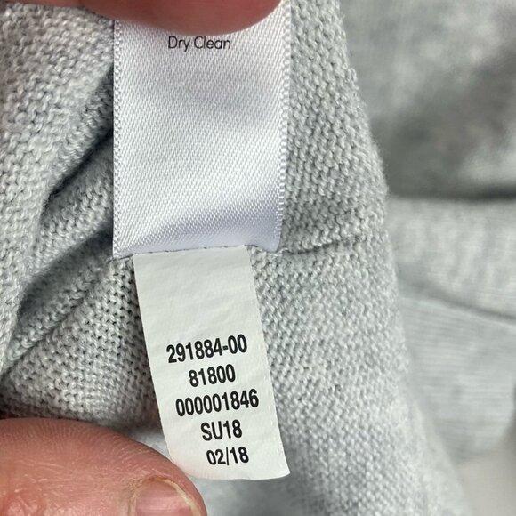 Athleta Silk Light Heatehred Grey Highlands Crossback Sweater Size XXS Soft Knit - Picture 9 of 15